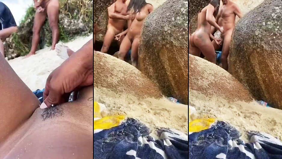 Il filme sa femme avec des inconnus sur une plage