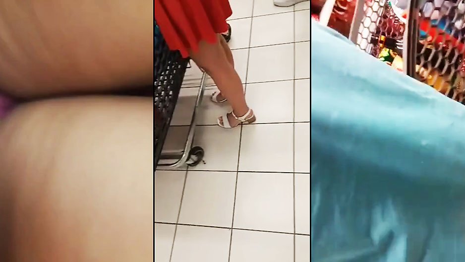 Je me fais choper en train de filmer sous la jupe